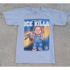 Vtg First Choice Presents Ice Killa Chucky T-shirt Movie Promo Horror